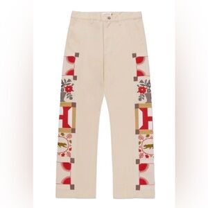 Honor the gift embroidery pants